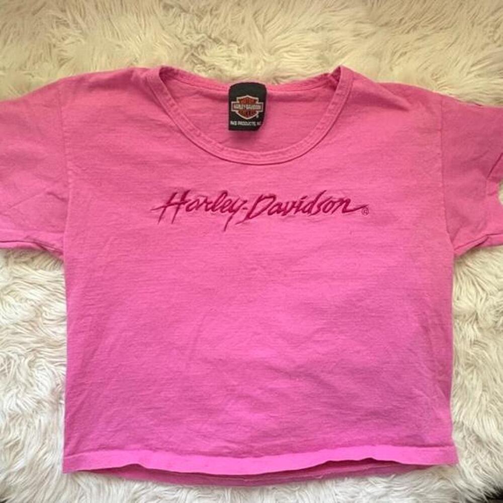 Vintage harley davidson baby tee